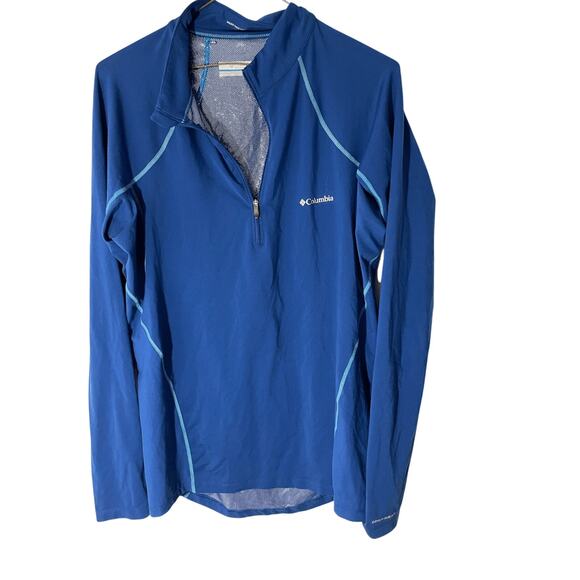 Columbia Women's Large Blue Jacket Thermal 1/4 Zip Gorpcore Utility Outdoors - Picture 1 of 5